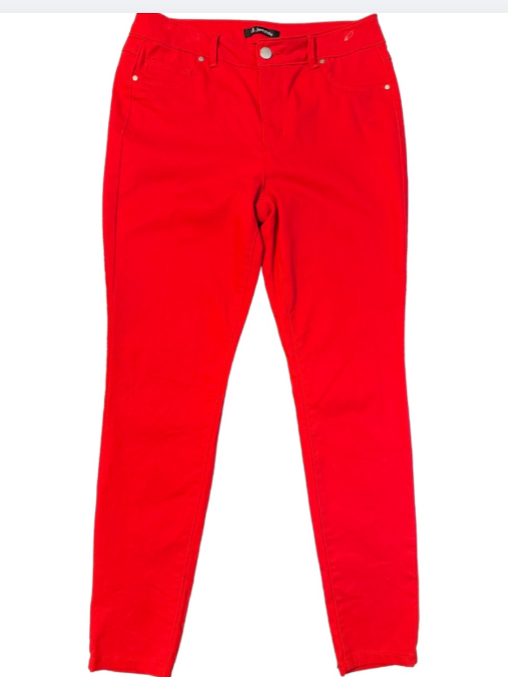d.jeans Womens Size 10 Red Skinny Jeans Ankle Length Stretch Pants